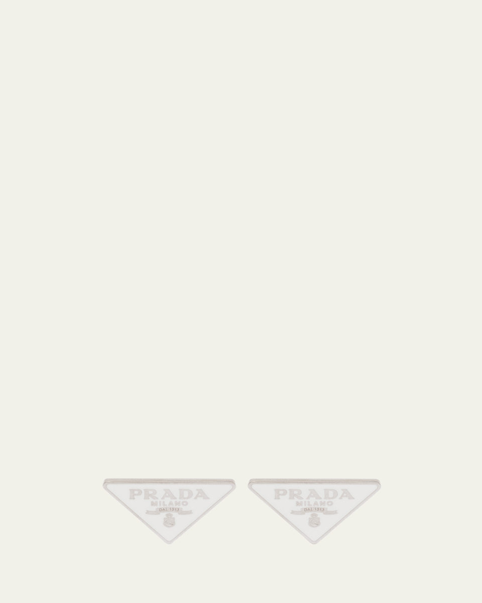 Triangle Logo Stud Earrings